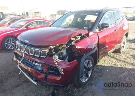 2022 Jeep Compass Limited 4X4 z USA, uszkodzony, nr VIN 3C4NJDCB5NT115100